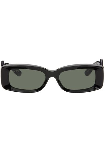 Gucci Black Rectangular Sunglasses