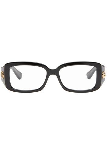 Gucci Black 'GG' Corner Glasses