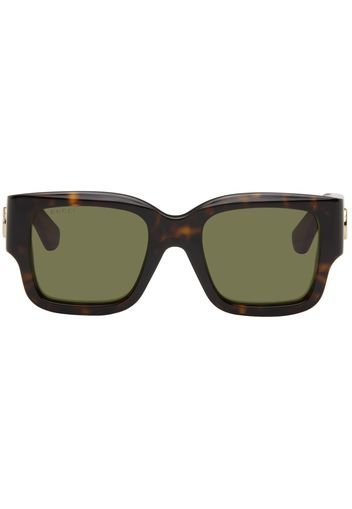 Gucci Brown Square Frame Sunglasses