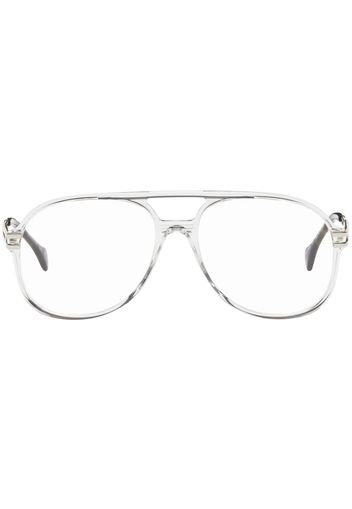 Gucci Transparent & Silver GG1106O Glasses