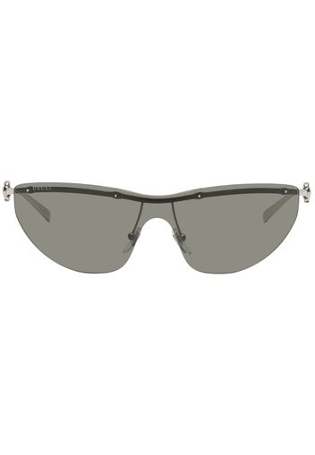 Gucci Silver Rimless Sunglasses