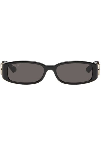 Gucci Black Rectangular Frame Sunglasses