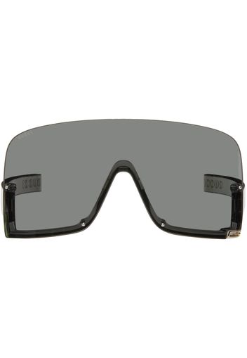 Gucci Gray Shield Sunglasses