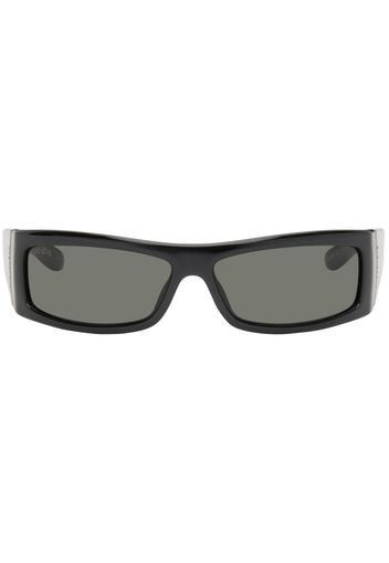 Gucci Black Rectangular Sunglasses