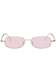 Gucci Gold Rectangular Sunglasses