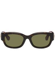 Gucci Brown Specialized Fit Oval Sunglasses