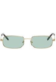 Gucci Gold Rectangular Sunglasses