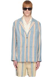 HARAGO Blue Striped Blazer