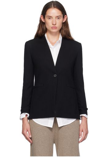 Harris Wharf London Black Uncollared Blazer