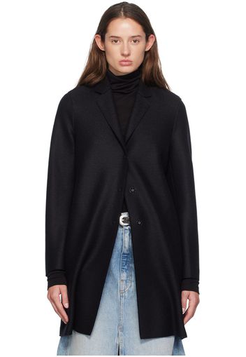 Harris Wharf London Black Cocoon Coat