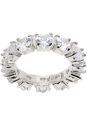 Hatton Labs Silver Heart Eternity Ring