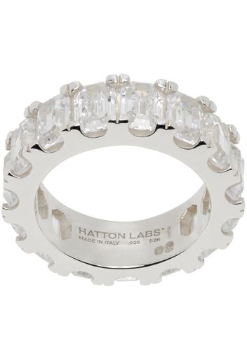 Hatton Labs Silver Step Cut Eternity Ring