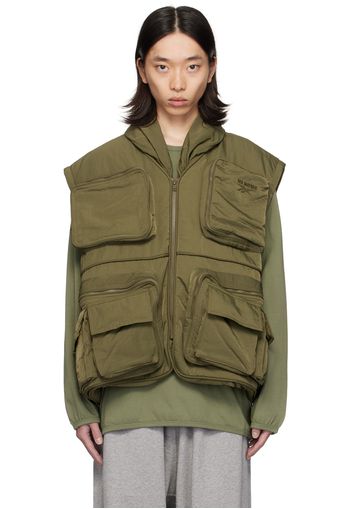 Hed Mayner Green Reebok Edition Pocketed Vest