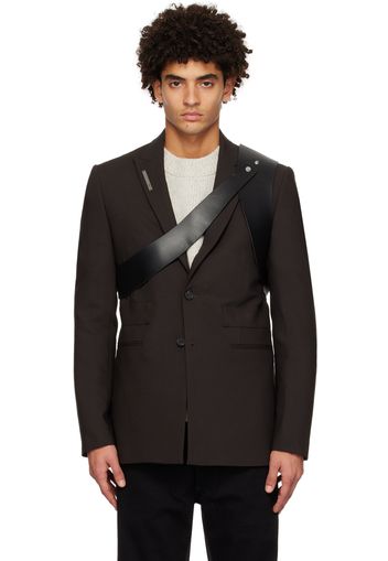 HELIOT EMIL Brown Rig Tailored Blazer