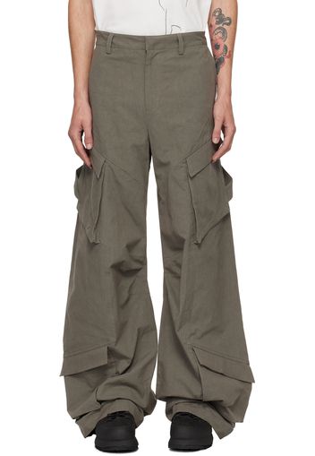 HELIOT EMIL Khaki Cellulae Cargo Pants