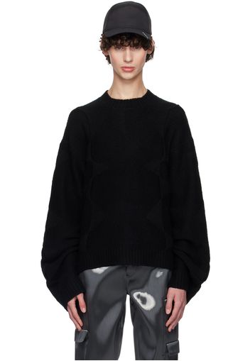 HELIOT EMIL Black Spiral Sweater