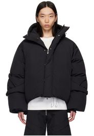 HELIOT EMIL Black Strap Down Jacket