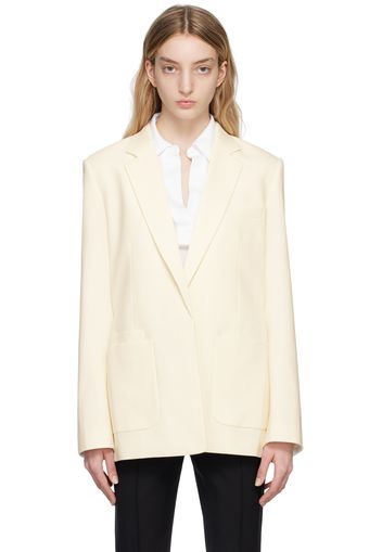 Helmut Lang Off-White Belted Blazer