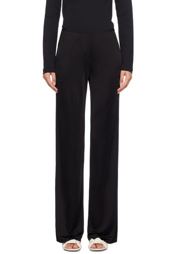 Helmut Lang Black Fluid Car Trousers