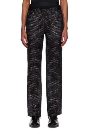 Helmut Lang Black Bubblewrap Worker Trousers