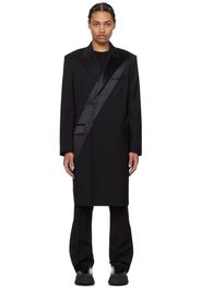 Helmut Lang Black Tuxedo Car Coat
