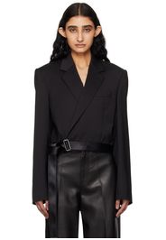 Helmut Lang Black Wrap Blazer