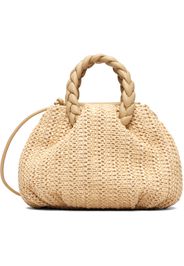 HEREU Beige Bombon M Raffia Bag