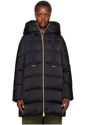 Herno Black Hooded Down Coat