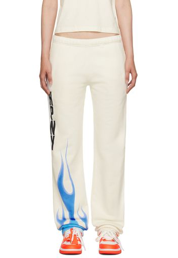 Heron Preston White Heron Law Flames Lounge Pants