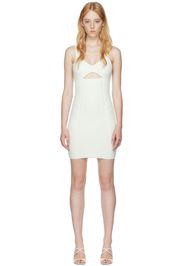 Herve Leger White Ottoman Minidress