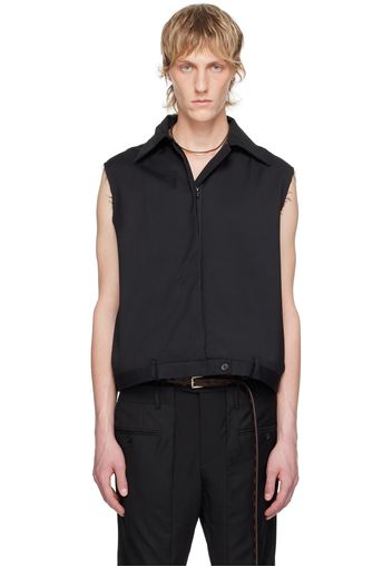 HODAKOVA Black Upside Down Trouser Vest