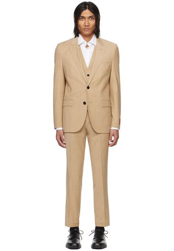 Hugo Beige Slim-Fit Suit