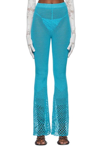 ISA BOULDER SSENSE Exclusive Blue Lounge Pants