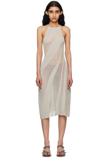 Isa Boulder SSENSE Exclusive Gray Walking Midi Dress