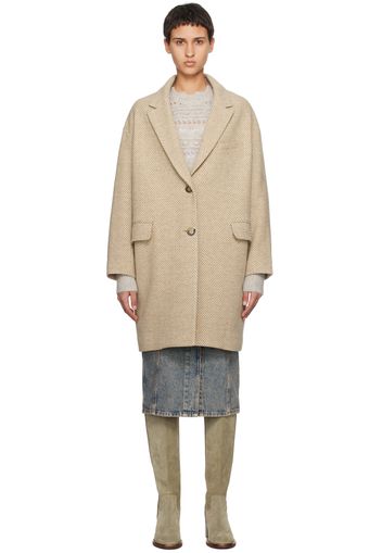 Isabel Marant Etoile Beige & White Limiza Coat