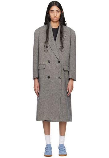 Isabel Marant Etoile Black & Beige Lexana Coat