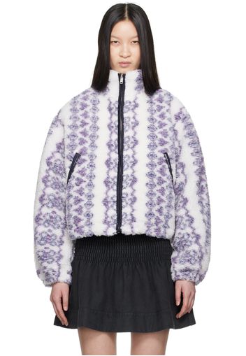 Isabel Marant Etoile Off-White & Purple Mackensy Jacket