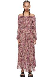 Isabel Marant Etoile Beige & Pink Volga Maxi Dress