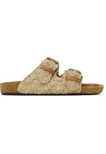 Isabel Marant Beige Lennyo Flat Sandals