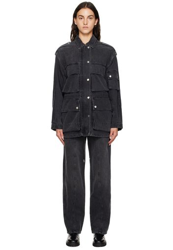 Isabel Marant Black Elize Denim Jacket