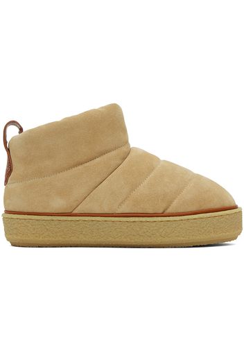 Isabel Marant Tan Suede Pillow Boots