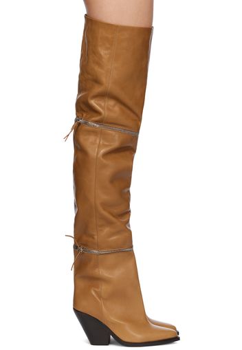 Isabel Marant Tan Lelodie Tall Boots