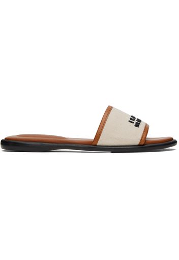 Isabel Marant Tan & Off-White Vikee Sandals