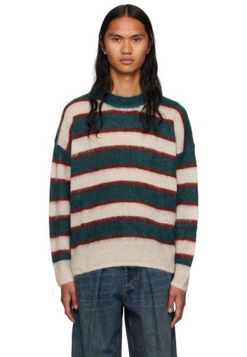 Isabel Marant Blue & Off-White Drussellh Sweater