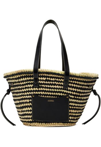 Isabel Marant Beige & Black Cadix Medium Tote