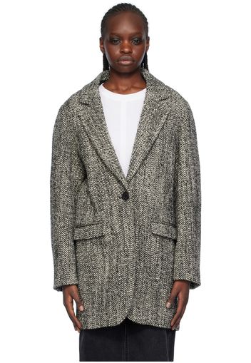 Isabel Marant Black & White Jilinka Coat