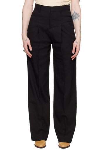 Isabel Marant Black Staya Modern Flou Trousers