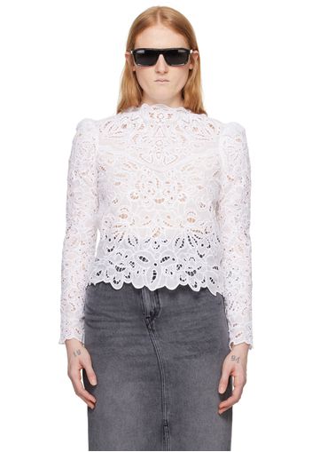 Isabel Marant White Delphi Blouse