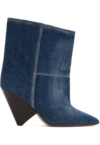 Isabel Marant Blue Miyako Denim Boots