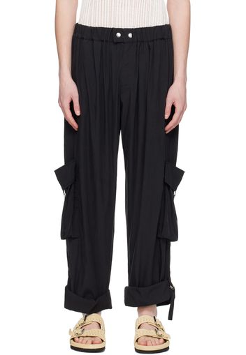 Isabel Marant Black Hadjakim Cargo Pants